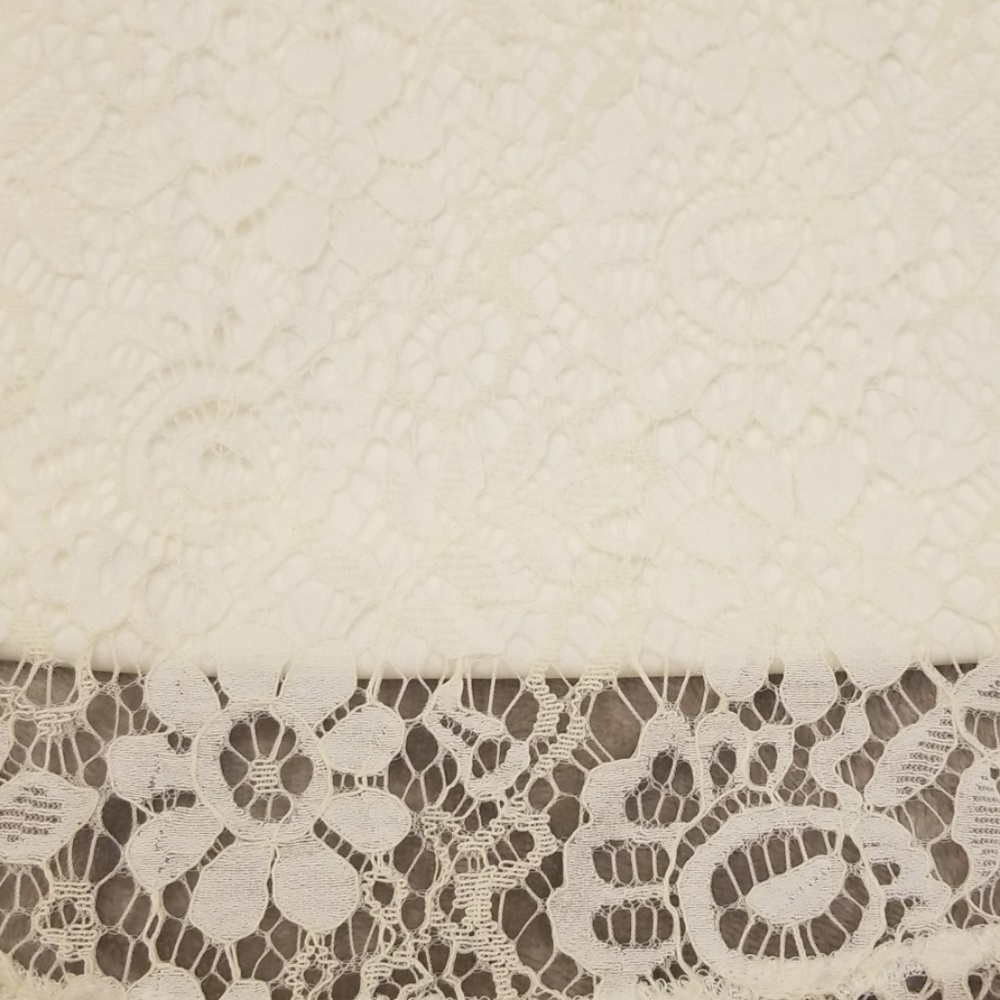 NWT - Ivory Lace Spaghetti Strap Dress - Picture 2 of 4